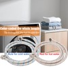 WHK 2 Pack 10ft Washing Machine Hoses Stainless Steel Washer