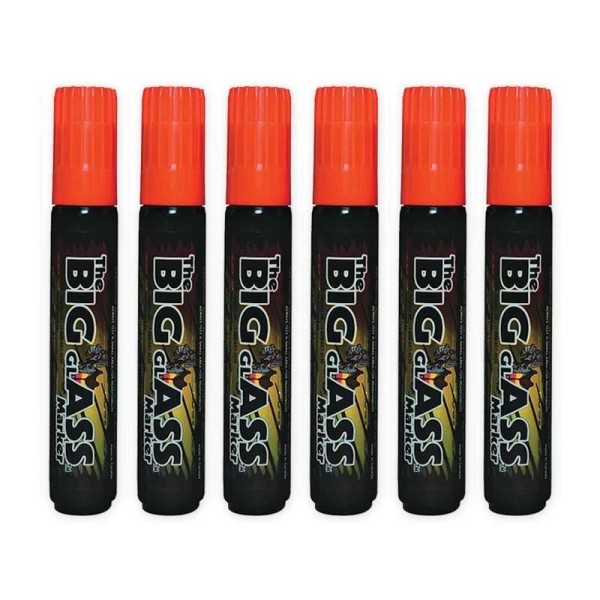 Genpack The Big Glass Marker Washable ORANGE Writer - Automotive