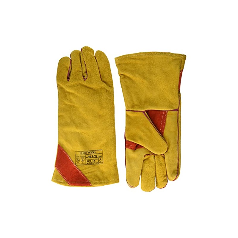 Portwest Reinforced Welding Gauntlet, Size: XL, A530BRRXL
