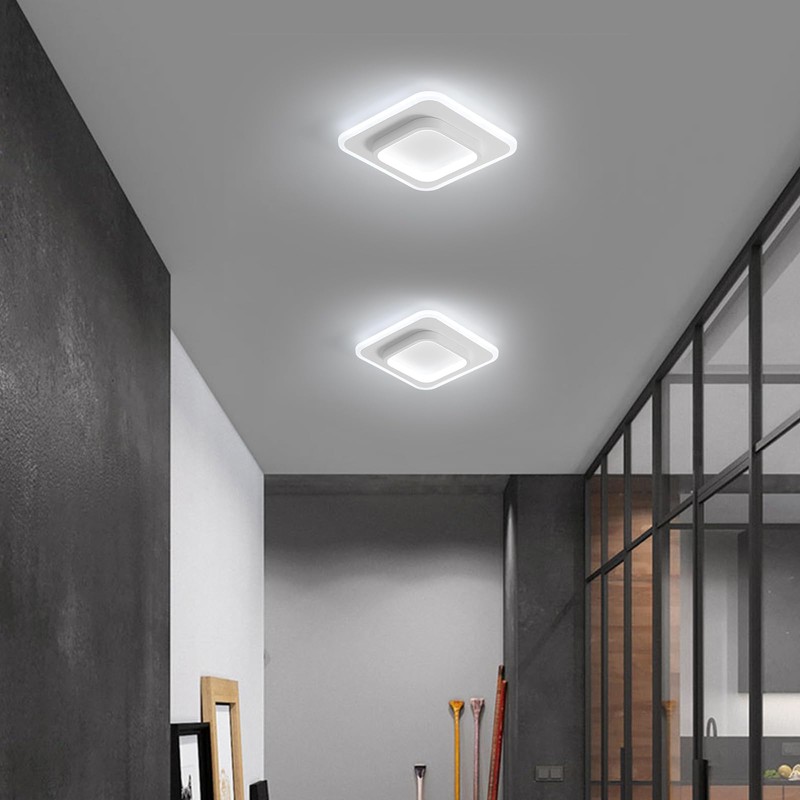 DELIPOP Ceiling Light Modern, 21W 2350LM Acrylic Square Ceiling Lamp