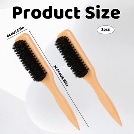 Slick Back Hair Brush for Smoothing Ponytail, Edge Control - Backcombing & Teasing Hairbrush with Wide for Sectioning & Parting,smoothing brush, Teasing Hair Brush for Men Women