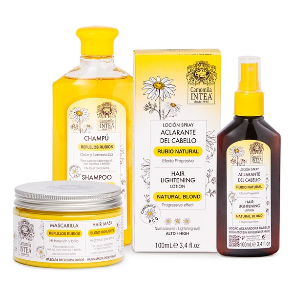 Camomila Intea Hair Lightener - 3-in-1 Kit Natural Blond Kit camomila íntea - Trip Gift Bag INCLUDED