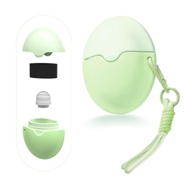 Pretysnow Sunscreen Applicator, Roll on Suncream & Lotion Applicator for Kids & Adults, Summer Essentials for Vacation Travel - Portable Washable with Soft Sponge Tip (Green)