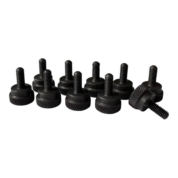 PrecisionGeek - Shoulder Thumb Screws Blackened Steel, Oxidised, M3 x