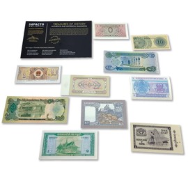 IMPACTO COLECCIONABLES 10 Banknotes from Asia - Banknotes World Currency Collection - Old Money with Certificate of Authenticity - Money Notes for Collectors & Curious Children - Banknote Collection