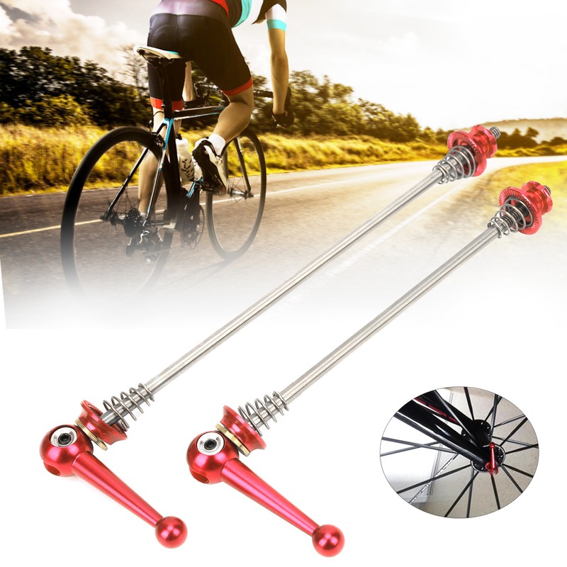 Bicycle Wheel Hub Front and Rear Skewers Mountain Bike Quick