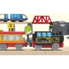 HYPERLIVING Motorized Trains for Wooden Track, Remote Control Train with