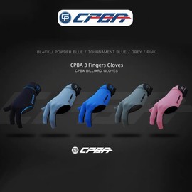 YEUEK CPBA Billiards Glove 3 Finger Pool Glove for Left Hand, Durable Double Stitched, Snooker Cue Sport Glove Popular Sizes for Men & Women