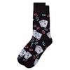 MeMoi Poker Face Playing Card Socks Black 10-13