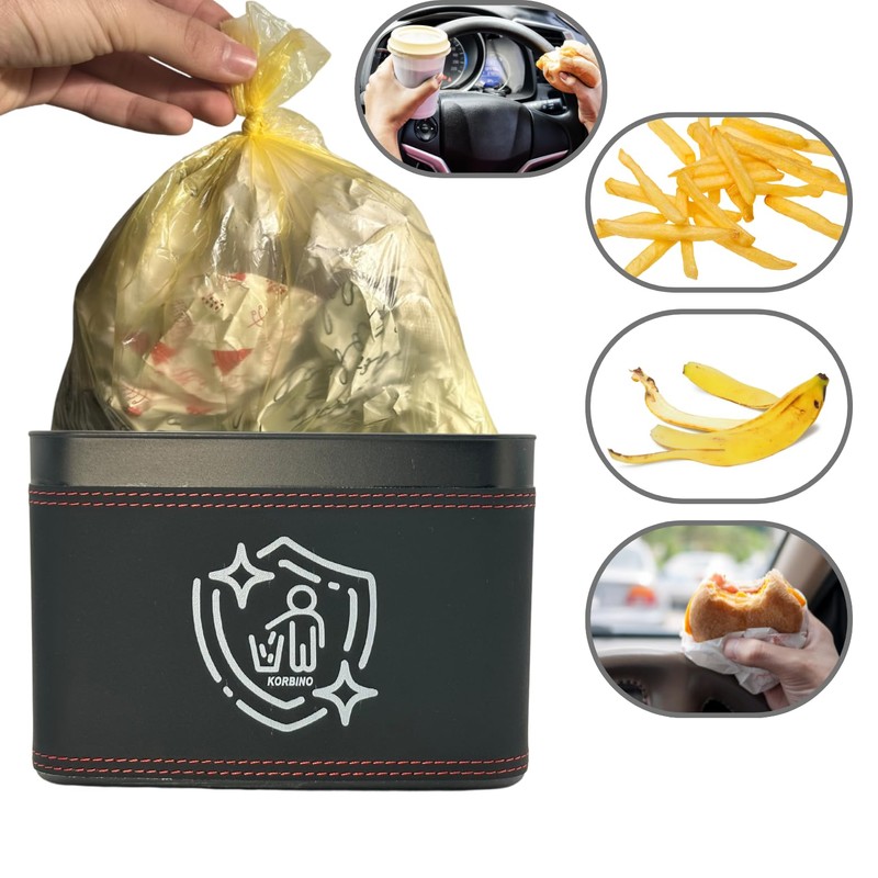 KORBINO Trash Bags 120 Pack - 6 Rolls Trash Bags