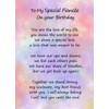 Romantic Birthday Verse Poem Card (Special Fiancee)