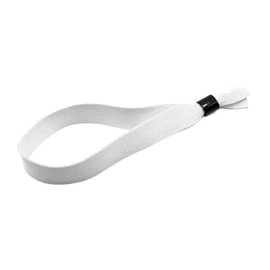 50 Stück Stoffarmbänder - ID-Armbänder für Veranstaltungen (weiß)