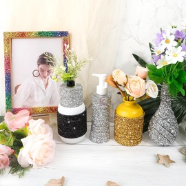 Rhinestone Ribbon 0.6 Inch Silver Self Adhesive Rhinestones Resin Rhinestone Strips 3 Yards Glitter Rhinestones Tape Crystal Roll Bling Diamond Ribbon Sticker Trim for Graduation Cap Decorarations