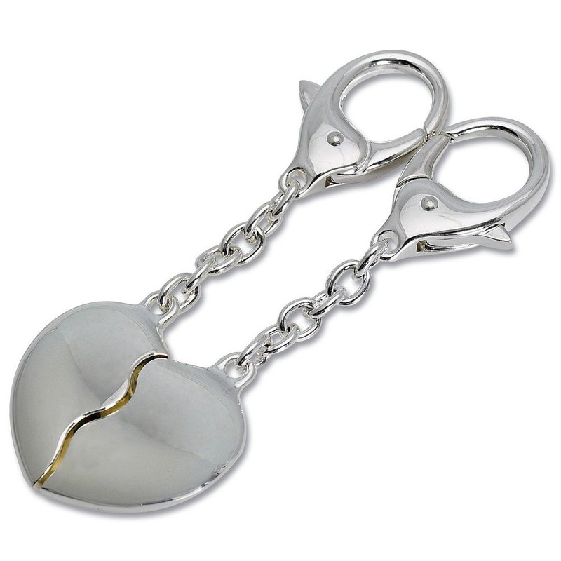 Engraved Quality Joining Hearts Keyring