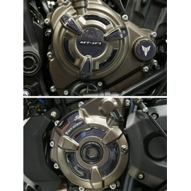 labelbike - Kit of 3D Gel Resin Stickers for Decorations and Side Protections of Motorcycle Carters compatible with Yamaha MT-07