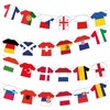 AYNKH 2024 Euro Football Championship Flags Bunting, 24 International Country