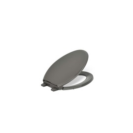 KOHLER 4733-RL-58 Glenbury ReadyLatch Quiet Close Elongated Toilet Seat, Soft Close Toilet Seats, Thunder Grey