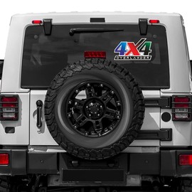 CVANU Overlander Stylish Exterior Car Sticker Decal for Hood, Bumper, Sides Window 2pcs Size(8cm X 20cm)_cv23