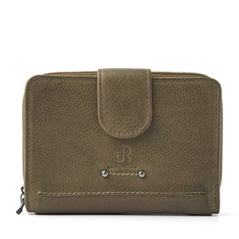 dR Amsterdam Women's Wallet - Classic Leather Wallet with RFID Protection - Stylish and Secure for All Your Payment Needs - 93123 Olive Green