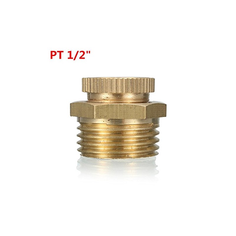 Honfitat Pt 1/2 3/8 1/4" Brass Drain Valve Air Compressor