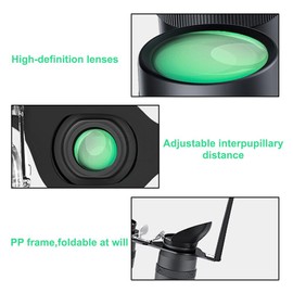 Hands-Free Binoculars Glasses, Professional Fishing Binoculars, Hands-Free Glasses for Fishing, Bird Watching, Sports, Concerts, Theater, Opera, Television, Landmarks