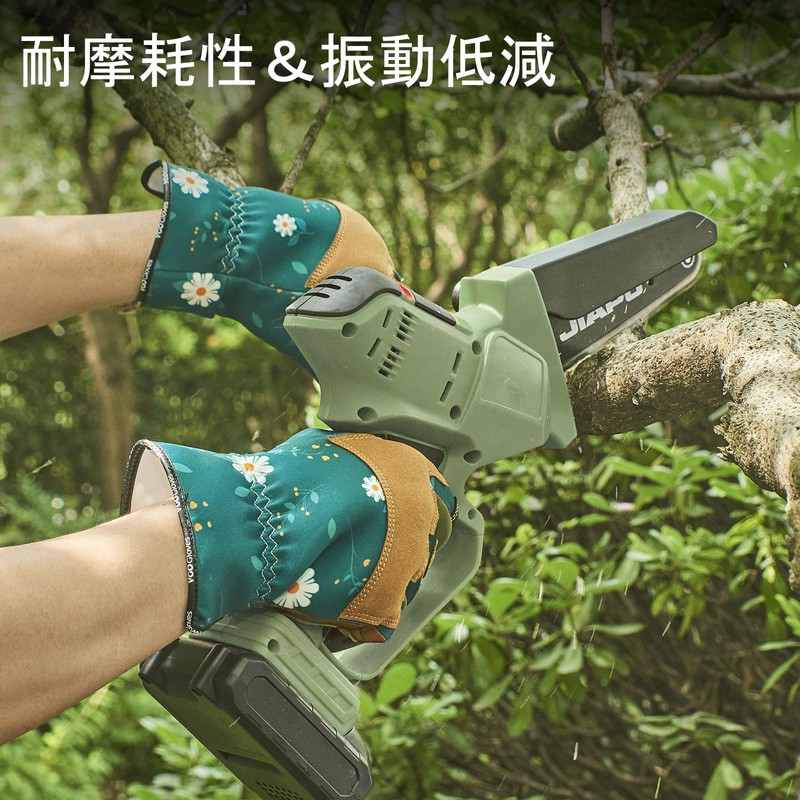 [Vgo...] Garden Gloves, Gardening Gloves, Sheepskin Gloves, For Grass Mowing,