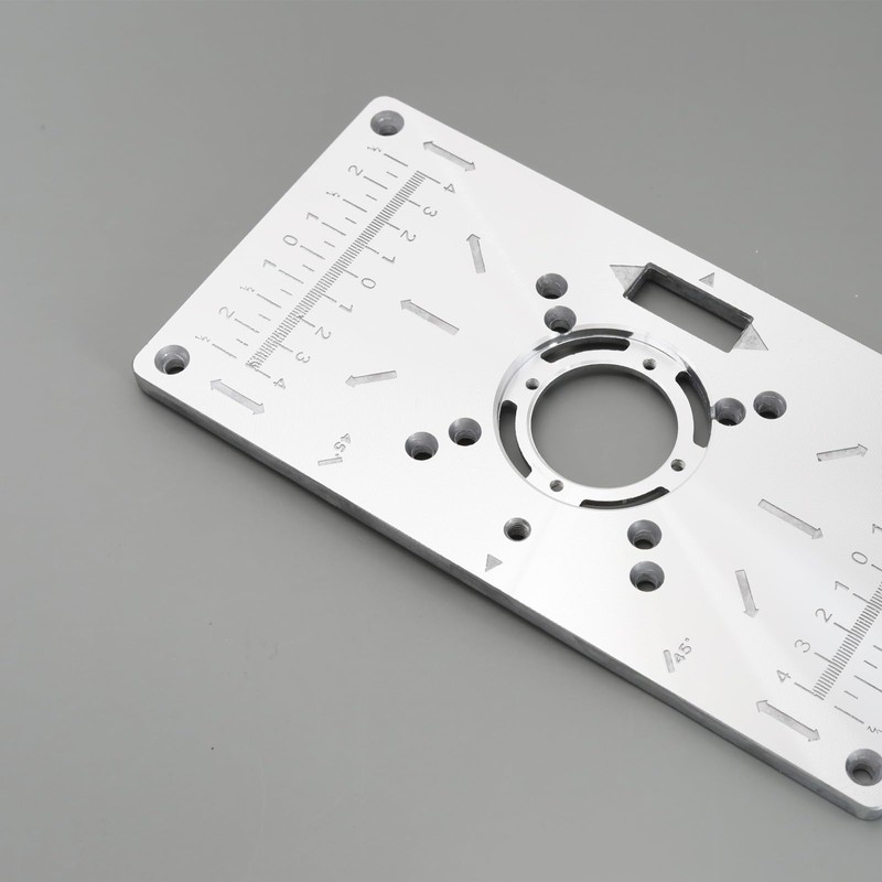 Micro Traders Router Table Insert Plate Compatible with Routers Aluminum