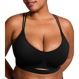 Victoria's Secret Fashion Show '24 Women's VSX Elevate™ Strappy-Comfort Sports Bra, Black, XS