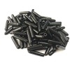 Jocon SF9000 PVC Flexible Vinyl Round Tip End Caps Steel Wire Tip Caps Wire Thread Protector Cover (Inner Dia 1.5mm, Black)