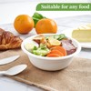 50 Pack Strong Paper Bowls – 340ml Disposable Compostable Bagasse