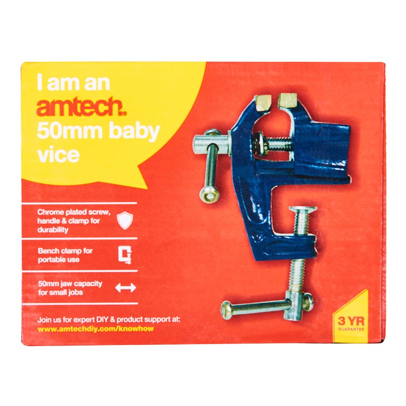 Amtech D3100 Baby Vice, 50 mm