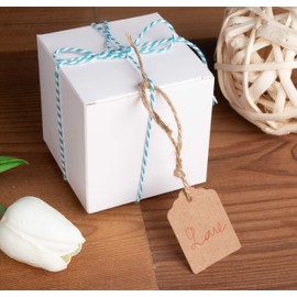 1000 Pack Kraft Paper Gift Tags with String Attached for Price Labels, Party Favors (Brown)