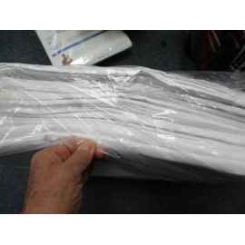 ELITE LINENS HOME AND HOSPITAL PRODUCTS INC. 12 Pack of TWIN Bed FLAT SHEET White 130 Thread Count  MASSAGE FUNERAL HOMES NEW