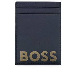 BOSS Mens Big BC Cardcase Leather Card Holder with Contrast Logo and ID Window