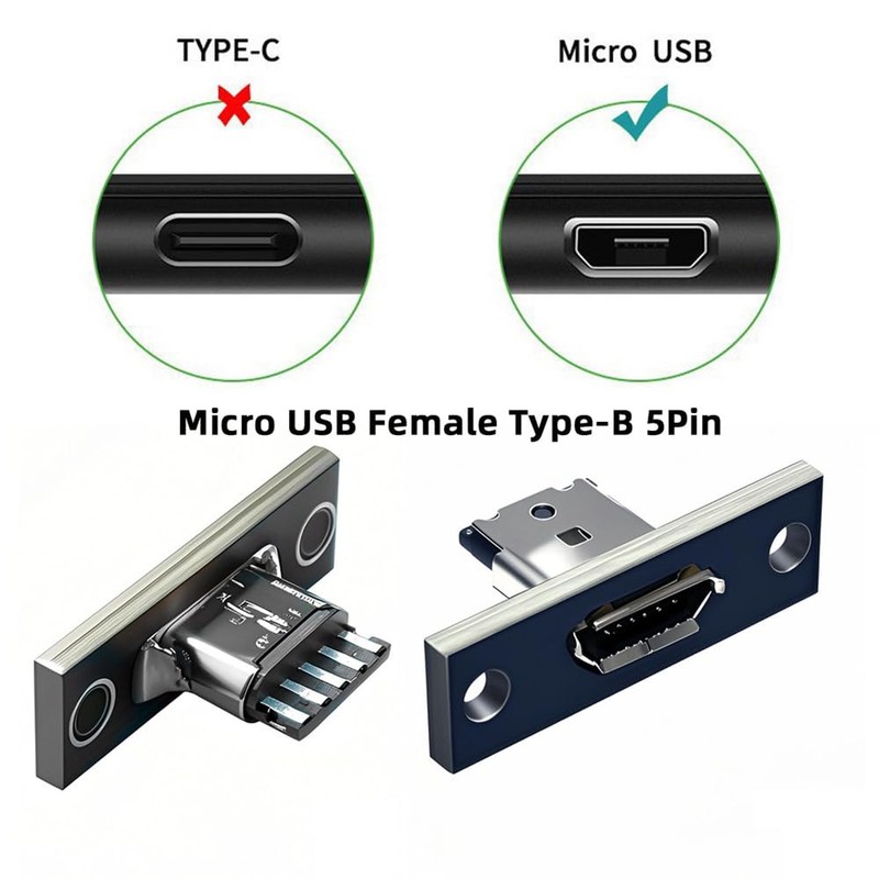 cablecc 5Pcs/Set USB 2.0 Pin Out DIY OEM Micro USB