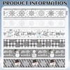 6 Rolls 30 Yard Winter Wired Ribbon 2 Inch Snowflake