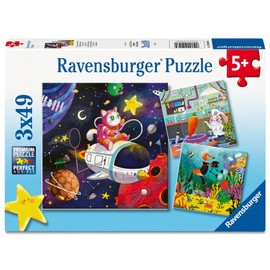 Ravensburger Children's Puzzle 3 x 49 Pieces Animal Scientist
