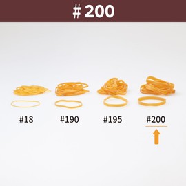 Elastic Band #200 < 17.6 oz (500 g) Transparent Bag > American Color Thick Width Commercial Value Packaging Rubber Band All Sizes 73 Republic