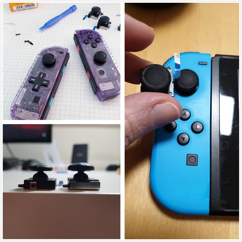 HUAZIZ 6 Stück Joystick Ersatz, 3D Analog Joysticks Rocker Links/rechts