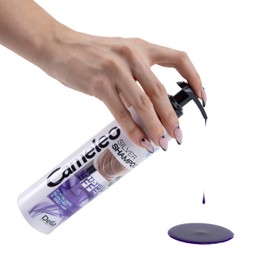 Cameleo - Silver shampoo - no yellow effect - for blonde, grey, bleached hair - UV protection - daily use - platinum reflexes, purple shampoo for whitening & care - 250 ml