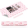 FYSUIMU Coquette Bow Makeup Mat Dual-Sided Leather Desk Pad Waterproof