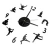 DIY Wall Clock Silent Stylish Decorative Frameless Hanging Clock for