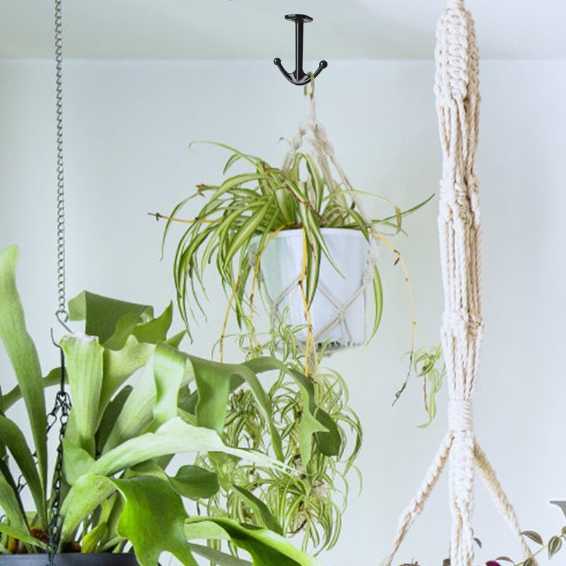 LEE House 4 Piece Two Prong Ceiling Hook for Closet