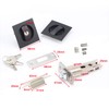 HOCONNIE Invisible Recessed Handle Door Handle Sets Pocket Door Lock