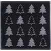 Cawö Home Flannels Christmas Edition Christmas Trees 794 Black -