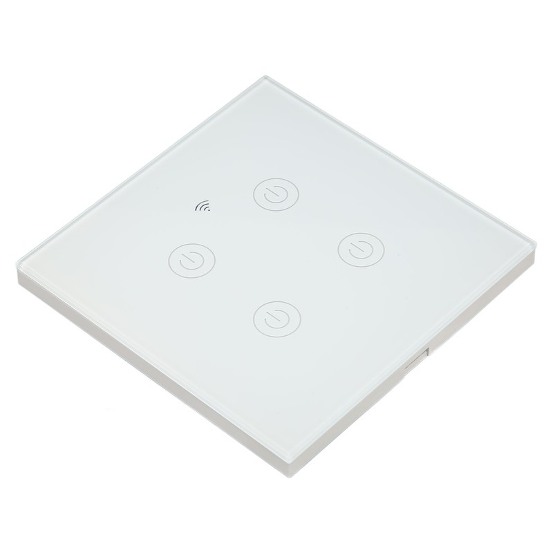 WiFi Smart Wall Light Switch Tempered Glass Remote Control Wireless