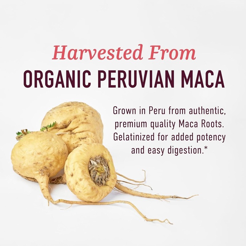 SM Organic Maca Root Capsules for Women Peruvian Maca 2250MG