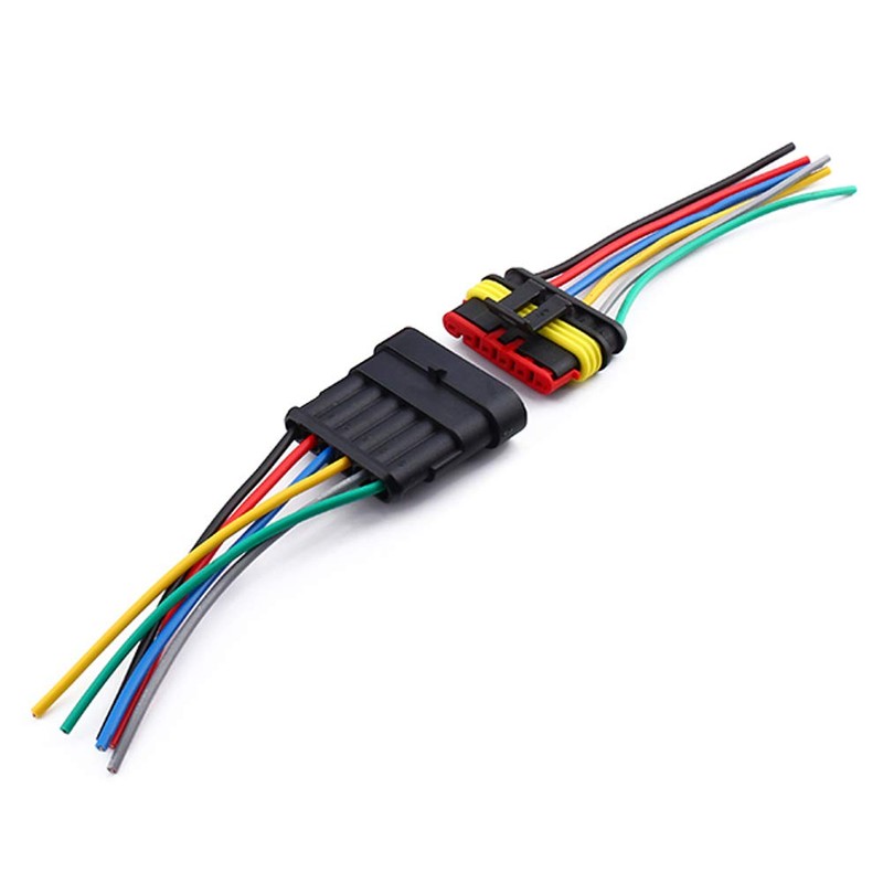 Automotive Electrical Connector Kit, Assorted 3/4/5/6 Pin Male and Female