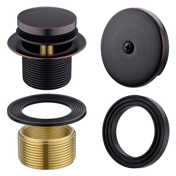 Anpean Brass Tip-Toe Bath Tub Drain Kit, Oil Rubbed Bronze