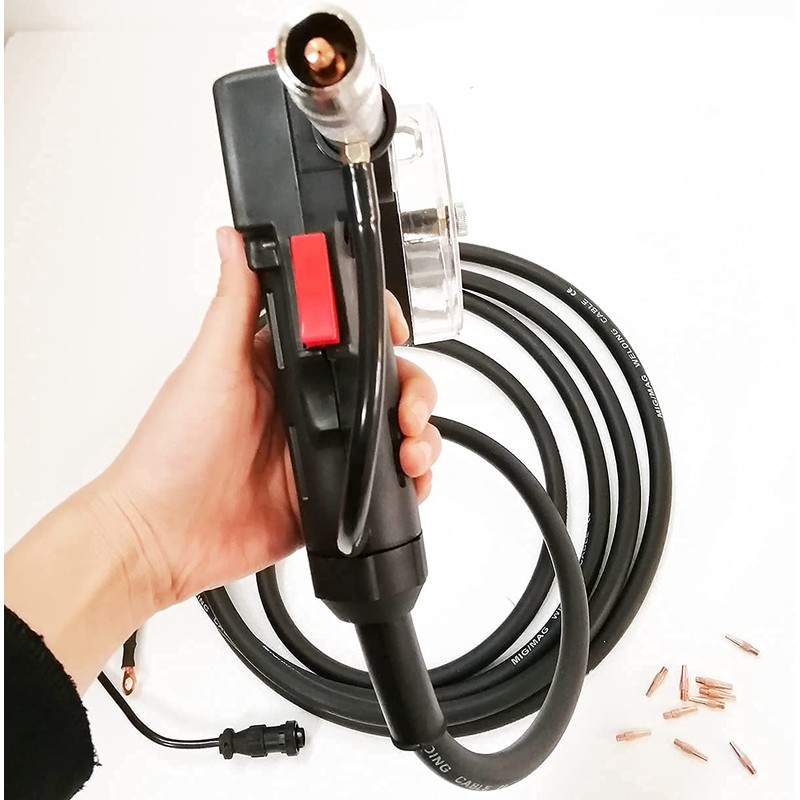 PreAsion Aluminum Spool Gun Fit Miller210 Spoolmate 3035 5M(16ft) Cable